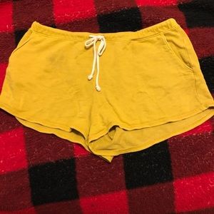 Yellow shorts